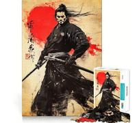 Puzzle difficile da 1000 pezzi con illustrazione di un guerriero samurai per adulti, gioco di logica e abilità per tutta la famiglia, intagli precisi, oggetto da collezione (38x26cm)