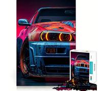 Puzzle difficile da 1000 pezzi con immagine personalizzata della Nissan Skyline R per adulti, con memoria di forma, facile da assemblare, per il tempo libero e come regalo artistico (38x26cm)