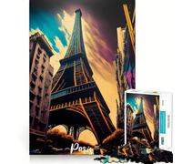 Puzzle difficile da 1000 pezzi con la Torre Eiffel di Parigi per adulti Un gioco che stimola la riflessione e il divertimento, un'opera d'arte raffinata e ben definita (50x75cm)