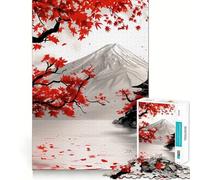 Puzzle difficile da 1000 pezzi con motivo Samurai Kanji inchiostro giapponese rosso e nero per adulti gioco di logica e abilità per tutta la famiglia con intagli precisi oggetto da collezione