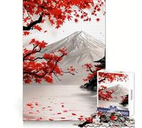 Puzzle difficile da 1000 pezzi con motivo Samurai Kanji inchiostro giapponese rosso e nero per adulti gioco di logica e abilità per tutta la famiglia con intagli precisi oggetto da collezione