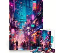 Puzzle difficile da 1000 pezzi con paesaggio notturno di una città, ideale per adulti Stimola la mente e stimola la creatività Trova il tuo puzzle insieme, divertente e creativo (50x75cm)