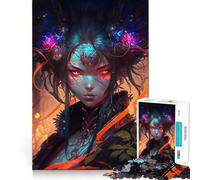 Puzzle difficile da 1000 pezzi con ragazza manga Oiran V per adulti, gioco di logica semplice e divertente, taglio di precisione, regalo di Natale (50x75cm)