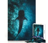 Puzzle difficile da 1000 pezzi con sagoma di balena per adulti, gioco di logica, ideale per tutta la famiglia, con taglio di precisione e una piacevole sorpresa 38x52cm