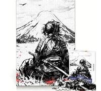 Puzzle difficile da 1000 pezzi con Samurai Ronin, inchiostro nero, per adulti Gioco di logica fine, divertente e rilassante, con bordi precisi Regalo perfetto (38x52cm)