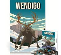 Puzzle difficile da 1000 pezzi con stampa artistica del mostro criptide Wendigo, ideale per adulti, per lo sviluppo cognitivo, un'esperienza rilassante e divertente Regalo perfetto (50x75cm)