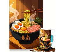 Puzzle difficile da 1000 pezzi con tema Ramen giapponese per adulti, gioco di logica puro, attività domestica, taglio netto, regalo adorabile (38x26cm)