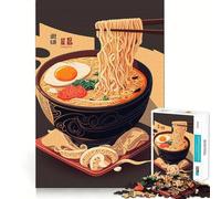 Puzzle difficile da 1000 pezzi con tema Ramen giapponese per adulti, ideale per stimolare la mente, rilassare e creare un'atmosfera magica (38x26cm) Regalo speciale