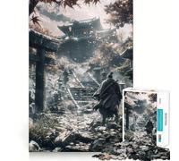 Puzzle difficile da 1000 pezzi con tempio samurai antico per adulti, gioco di logica fine, divertente e rilassante, bordi precisi, regalo pensato (38x26cm)