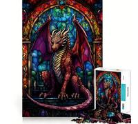 Puzzle difficile da 1000 pezzi del Drago Ruby Scalebreaker per adulti, gioco di logica fine, divertente e rilassante, con bordi precisi, regalo pensato (38x26cm)