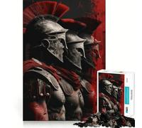 Puzzle difficile da 1000 pezzi del guerriero spartano per adulti, giocattolo intelligente, divertimento casual, taglio preciso, regalo artistico 38x26cm