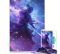 Puzzle difficile da 1000 pezzi "Guerriero Samurai Mistico" per adulti, gioco di logica stimolante, ideale per momenti di condivisione, bordi trasparenti, regalo perfetto (38x26cm)