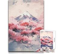 Puzzle difficile da 1000 pezzi per adulti con dipinto a olio di Fuji Sakura, gioco educativo per stimolare la mente, valore sentimentale, dimensioni 38x52cm