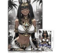 Puzzle difficile da 1000 pezzi per adulti raffigurante una dea egizia, una ragazza anime, un gioco educativo che stimola la mente, valore sentimentale, dimensioni 38x26cm