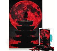 Puzzle difficile da collezione Red Moon Shinobi per adulti, 1000 pezzi, gioco di logica e abilità per tutta la famiglia, con intagli precisi (38x26cm)