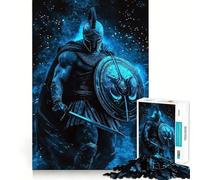 Puzzle difficile da completare per adulti "Guerriero Spartano", 1000 pezzi, stimola la memoria, calma, evasione, bordi stretti, regalo speciale 50x75cm