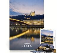 Puzzle difficile da realizzare a Lione,Francia,per adulti,1000 pezzi,stimola la memoria,ideale per il relax e il tempo libero,con bordi nitidi,perfetto come regalo di Natale (50x75cm)