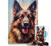 Puzzle difficile da realizzare con tavolozza di colori "Palette Shepherd" per adulti, 1000 pezzi, gioco di logica semplice e divertente, taglio di precisione, regalo di Natale (38x26cm)