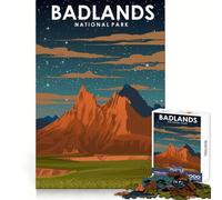 Puzzle difficile del Parco Nazionale delle Badlands per adulti, 1000 pezzi, sfida intelligente, svago, evasione, lucchetto fine, regalo premuroso (38x52cm)