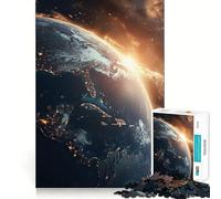 Puzzle difficile del Pianeta Terra per adulti, 1000 pezzi, gioco intellettuale, momento di relax, taglio di qualità, (38x52cm)