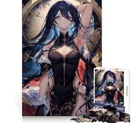 Puzzle difficile "Donna contro il tempo" per adulti, 1000 pezzi, per migliorare la concentrazione, attività rilassante, taglio liscio, regalo invernale (38x52cm)