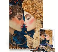 Puzzle difficile Due amanti, amore eterno per adulti, 1000 pezzi, sviluppo cognitivo, divertimento rilassante, pulito, assemblaggio, (38x52cm)