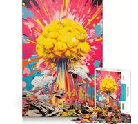 Puzzle difficile "Esplosione nucleare" per adulti, 1000 pezzi, memory foam, facile da assemblare, immagine rilassante, regalo artistico (38x52cm)
