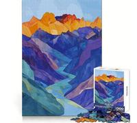 Puzzle difficile Fiume tra le montagne per adulti, 1000 pezzi, gioco intellettuale, momento di relax, taglio di qualità, (38x26cm)