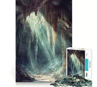 Puzzle difficile "Grotta Mistica con Raggi di Luce" per Adulti, 1000 Pezzi, Gioco di Logica Stimolante, Ideale per Momenti di Fratellanza e Divertimento, Bordo Trasparente, Regalo Perfetto (50x75cm)