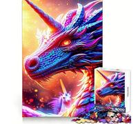Puzzle difficile "La rinascita del drago celeste" per adulti, 1000 pezzi, puro gioco di logica, attività domestica, taglio netto, regalo adorabile (38x52cm)