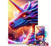 Puzzle difficile "La rinascita del drago celeste" per adulti, 1000 pezzi, puro gioco di logica, attività domestica, taglio netto, regalo adorabile (38x52cm)