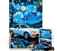 Puzzle difficile Mazda Miata Notte Stellata per adulti, 1000 pezzi, stimola la memoria, calma, evasione, bordi stretti, regalo speciale 38x26cm