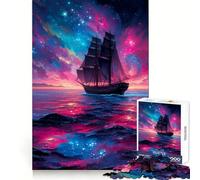 Puzzle difficile "Navigando attraverso il cosmo" per adulti, 1000 pezzi, puro gioco di logica, attività domestica, taglio netto, regalo adorabile (38x52cm)