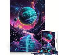 Puzzle difficile Neon Road Alien World per adulti, 1000 pezzi, stimolante per la mente, divertente, con bordi precisi, idea regalo creativa (38x52cm)
