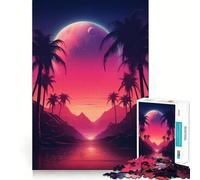Puzzle difficile Nightfalls Electric Ballet per adulti, 1000 pezzi, memory foam, facile da assemblare, immagine rilassante, regalo artistico (38x52cm)