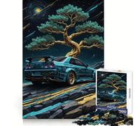 Puzzle difficile Nissan GTR Kintsugi Art per adulti, 1000 pezzi, gioco di logica semplice e divertente, taglio di precisione, regalo di Natale (38x52cm)