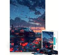 Puzzle difficile Nissan GTR R After Rain per adulti, 1000 pezzi, gioco di logica semplice e divertente, taglio di precisione, regalo di Natale (50x75cm)