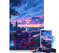 Puzzle difficile Nissan GTR R Anime Giappone per adulti, 1000 pezzi, gioco intelligente da fare a casa, divertente da assemblare, regalo festivo (38x26cm)