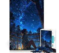 Puzzle difficile Notte stellata per adulti, 1000 pezzi, per ricordare, migliorare, rilassante, con dettagli nitidi, 38x26cm