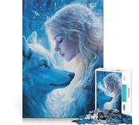 Puzzle difficile "Notti di ghiaccio" per adulti, 1000 pezzi, memory foam, facile da assemblare, immagine rilassante, regalo artistico (38x52cm)