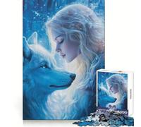 Puzzle difficile "Notti di ghiaccio" per adulti, 1000 pezzi, memory foam, facile da assemblare, immagine rilassante, regalo artistico (38x52cm)
