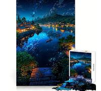 Puzzle difficile "Notti tranquille sul fiume" per adulti, 1000 pezzi, sfida mentale, svago rilassante, taglio preciso, regalo memorabile (38x26cm)