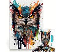 Puzzle difficile Owl IV per adulti, 1000 pezzi, gioco intelligente da fare a casa, divertente da assemblare, regalo festivo (38x26cm)