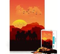 Puzzle difficile "Pacchetto di lupi" per adulti, 1000 pezzi, memory foam, facile da assemblare, per il tempo libero, regalo artistico (38x52cm)