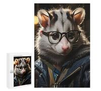 Puzzle Difficile per Adulti 1000 PCS Cool Opossum Animals Puzzle per Adulti Giochi Di Rilassamento Sfida Difficile Sfida Completare 1000 PCS