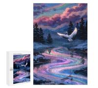 Puzzle Difficile Per Adulti 1000 PCS Crane over A Rainbow River Puzzle Per Adulti Gioco Rompicapo Regalo Di Compleanno Regalo Di Compleanno, Regali, 1000 PCS