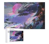 Puzzle Difficile Per Adulti 1000 PCS Dragon Over Ancient Village Puzzle Per Adulti Giochi Divertenti Decorazione Per La Casa Sfida Educativa 1000 PCS
