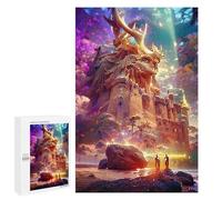 Puzzle Difficile Per Adulti 1000 PCS Enchanted Castle in Fantasy Land Puzzle Per Adulti Giochi Divertenti Decorazione Per La Casa Sfida Educativa 1000 PCS