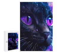 Puzzle Difficile Per Adulti 1000 PCS Galactic Cat Gaze Puzzle Per Adulti Giochi Divertenti Decorazione Per La Casa Sfida Educativa 1000 PCS