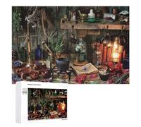 Puzzle Difficile Per Adulti 1000 PCS Herbal Magic A Witch's Altar Setup Puzzle Per Adulti Giochi Divertenti Decorazione Per La Casa Sfida Educativa 1000 PCS